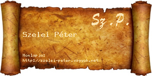 Szelei Péter névjegykártya